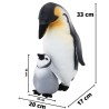 Pingüino Invernal Con Cría Extra Gde