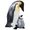 Pingüino Invernal Con Cría Extra Gde