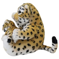 Jaguar Sentado Con Cría Gde