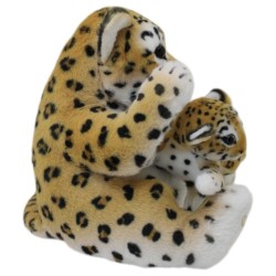 Jaguar Sentado Con Cría Gde