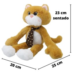 Gato Corbatony Café Claro Gde