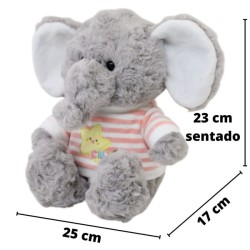 Elefante Bombonetto Rosa Gde