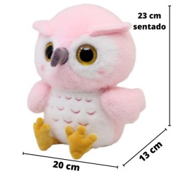 Búho Cejolin Rosa Med