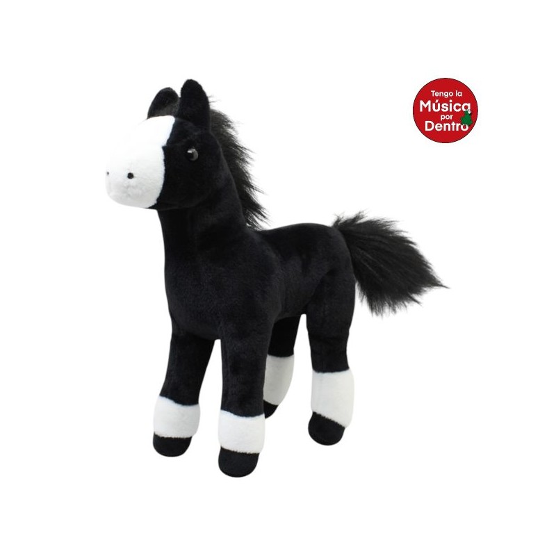 Caballo Runner Negro Gde Con Sonido