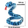 Vibora Birmania Azul Gde