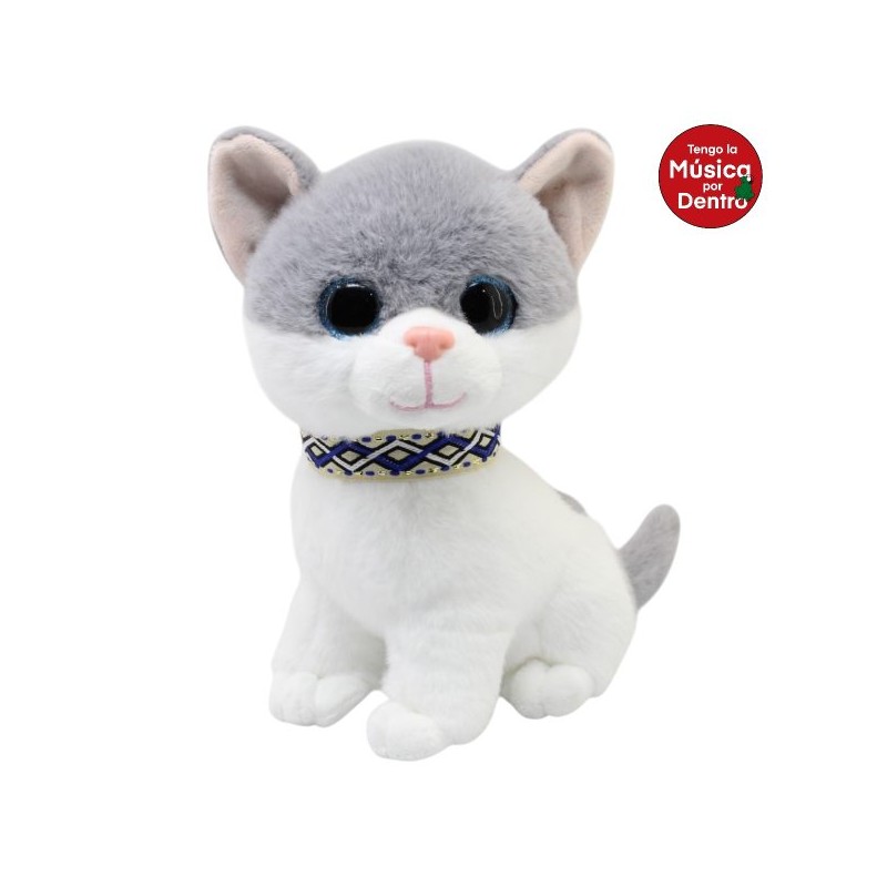 Gato Greky Gris Gde Con Sonido