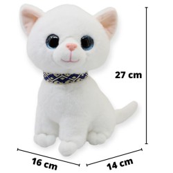 Gato Greky Blanco Gde Con Sonido