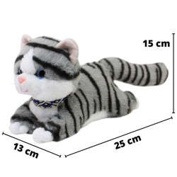 Gato Mirruyo Gris Con Sonido Gde