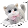 Gato Gatrin Gris Con Sonido Gde