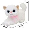 Gato Gatrin Blanco Con Sonido Gde