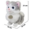 Gato Catsy Gris Con Sonido
