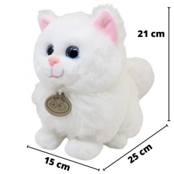 Gato Catsy Blanco Con Sonido
