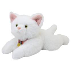Gato Ronrony Blanco Con Sonido Gde