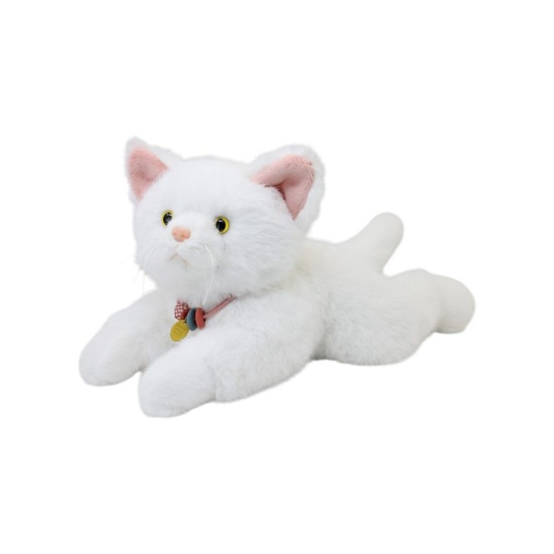 Gato Ronrony Blanco Con Sonido Gde