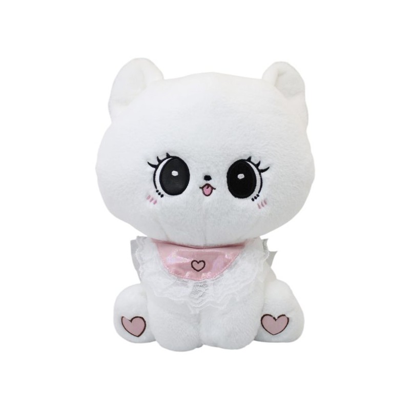 Gatita Angorita Blanca Con Sonido Extra Gde