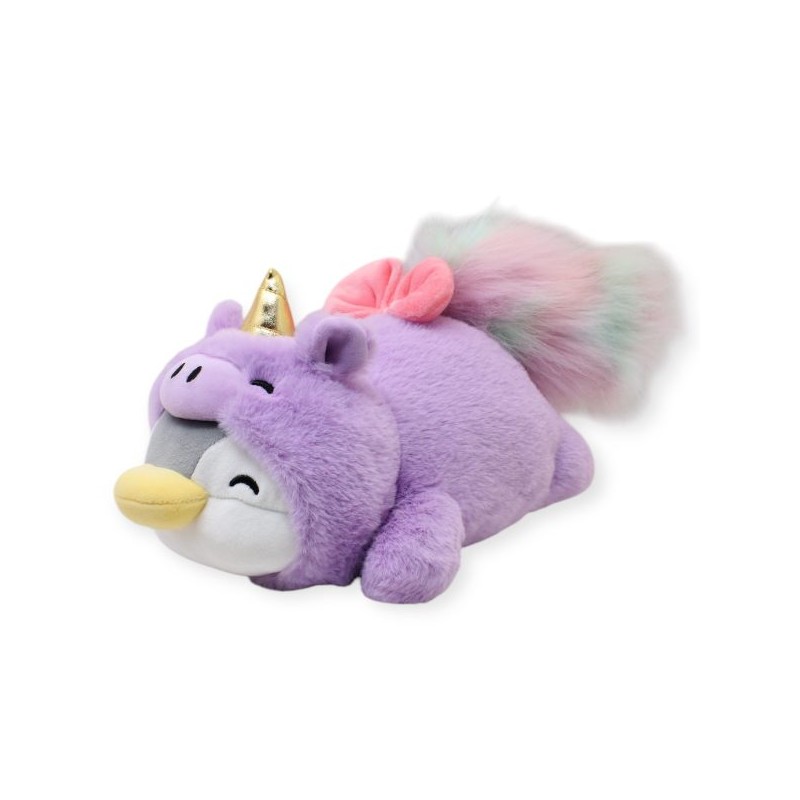 Pingüino Unicornis Morado Gde