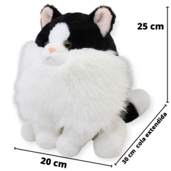 Gato Sponchy Blanco Y Negro Con Sonido Gde