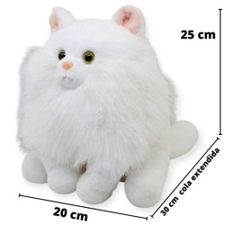 Gato Sponchy Blanco Con Sonido Gde