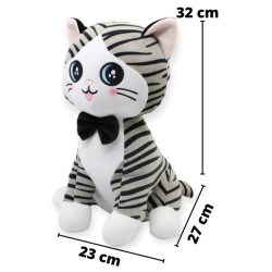 Gato Mauroof Gris Con Sonido Gde