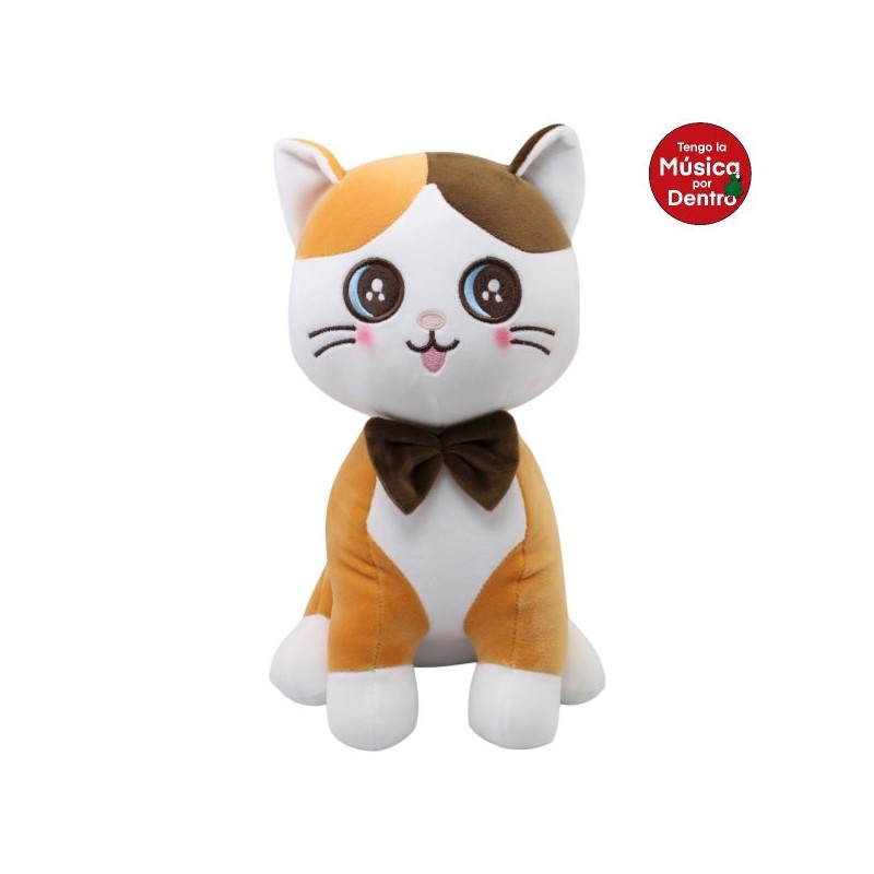 Gato Mauroof Calicó Con Sonido Gde