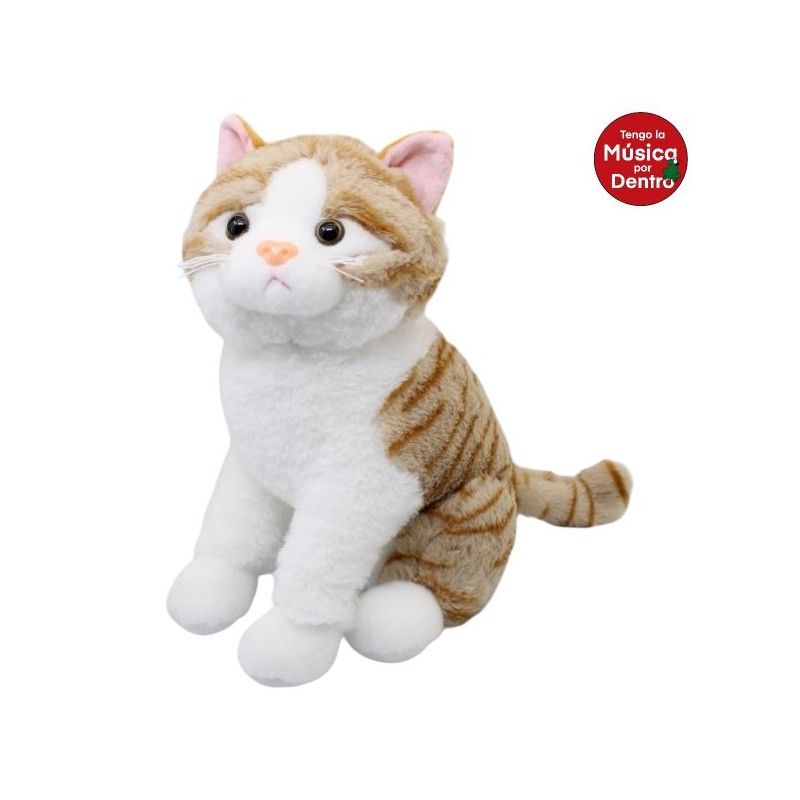 Gato Ronroneti Tangerine Extra Gde Con Sonido