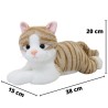 Gato Echado Ronroneti Tangerine Extra Gde Con Sonido