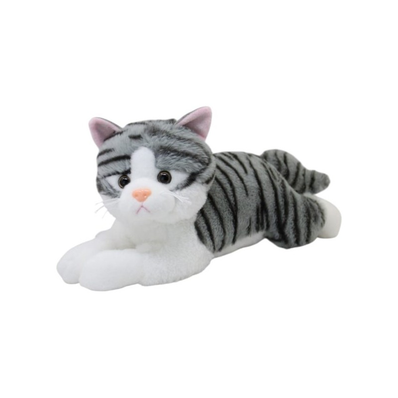 Gato Echado Ronroneti Taby Extra Gde Con Sonido