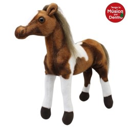 Caballo Velocity Pinto Oscuro Gde Con Sonido