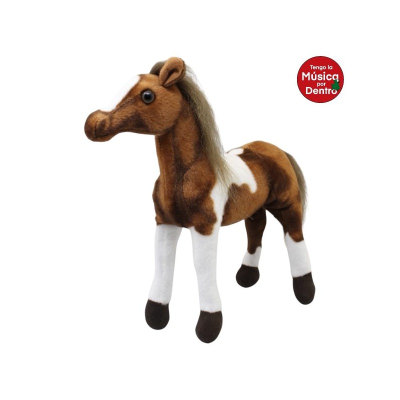 Caballo Velocity Pinto Oscuro Gde Con Sonido