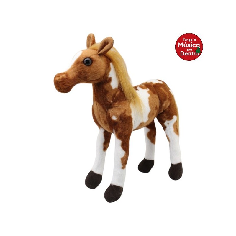 Caballo Velocity Pinto Claro Gde Con Sonido