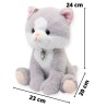 Gato Katower Gris Con Sonido Gde