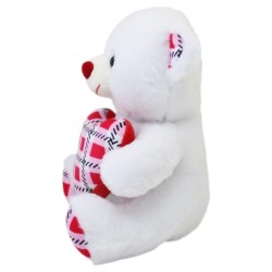 Oso Corazón Cuadry Blanco Med