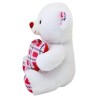 Oso Corazón Cuadry Blanco Med