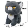 Gato Refunfuñon Gris Gde