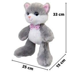 Gato Patufus Gris Con Sonido Gde