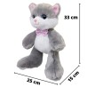 Gato Patufus Gris Con Sonido Gde