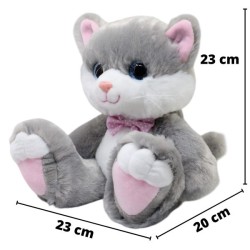 Gato Patufus Gris Con Sonido Gde