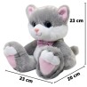 Gato Patufus Gris Con Sonido Gde