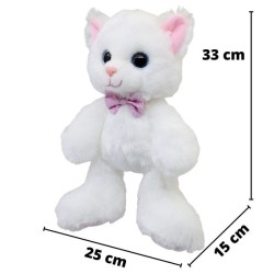 Gato Patufus Blanco Con Sonido Gde