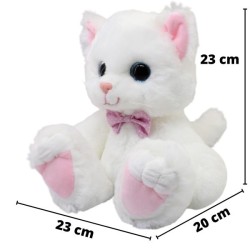 Gato Patufus Blanco Con Sonido Gde
