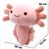 Ajolote Axolotl Rosa Med