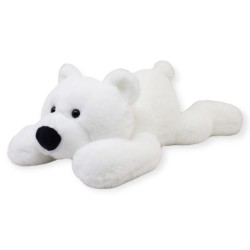 Oso Echado Hueby Blanco Gde