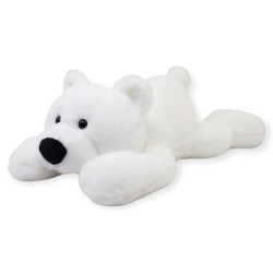 Oso Echado Hueby Blanco Gde