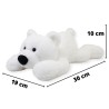 Oso Echado Hueby Blanco Gde