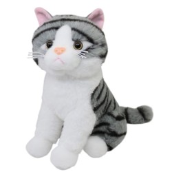 Gato Ronroneti Gde Con Sonido (Gris)