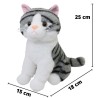 Gato Ronroneti Gde Con Sonido (Gris)