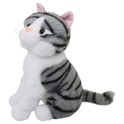 Gato Ronroneti Gde Con Sonido (Gris)